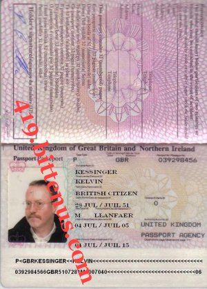 Kelvins passport